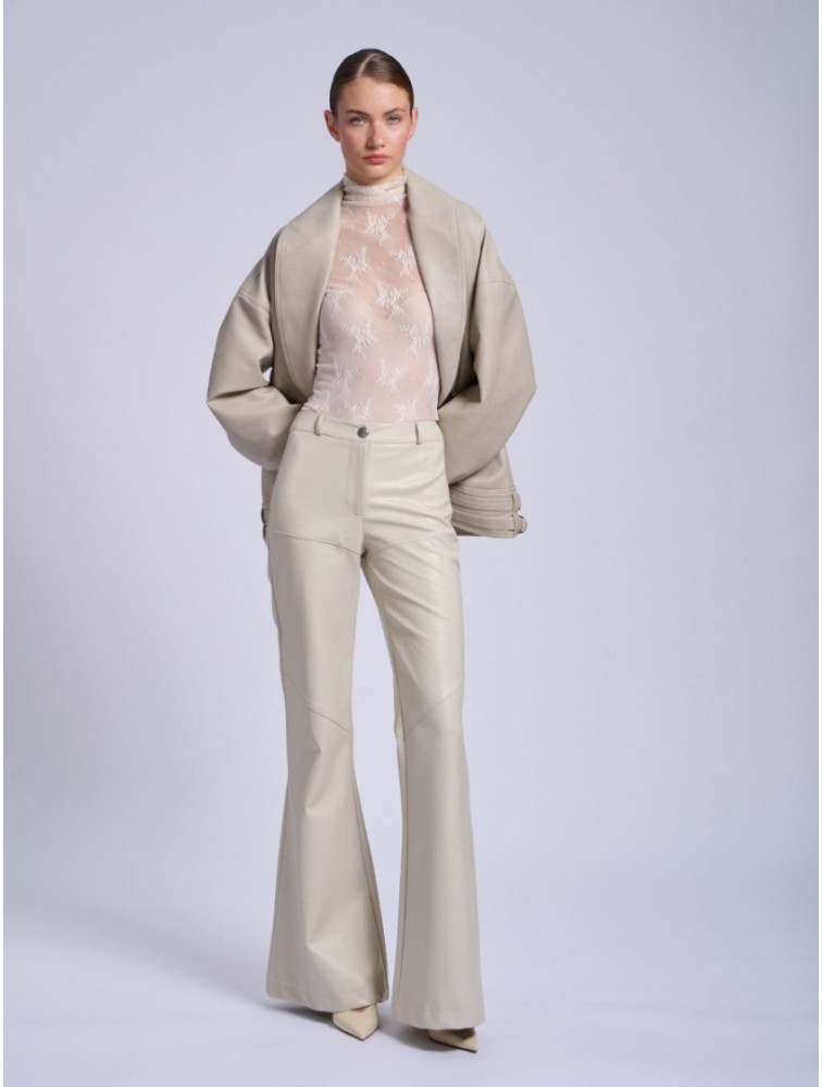 PROJECT SOMA Bresse Off White Bodysuit Εκρού Δαντελένιο Κορμάκι