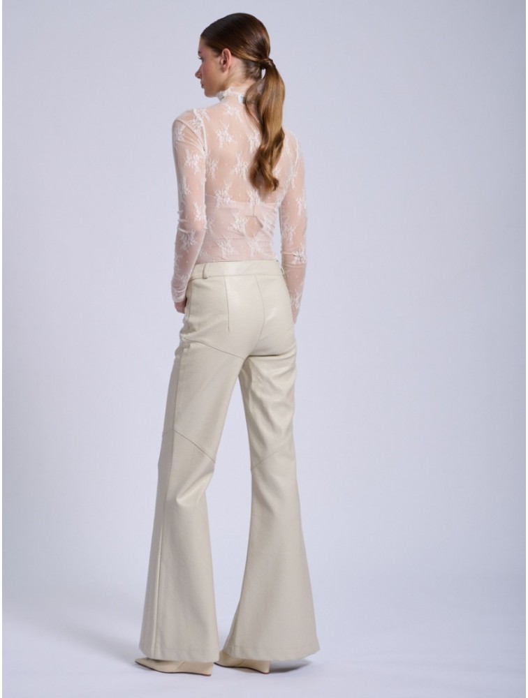 PROJECT SOMA Bresse Off White Bodysuit Εκρού Δαντελένιο Κορμάκι