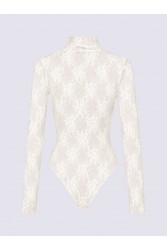 PROJECT SOMA Bresse Off White Bodysuit Εκρού Δαντελένιο Κορμάκι