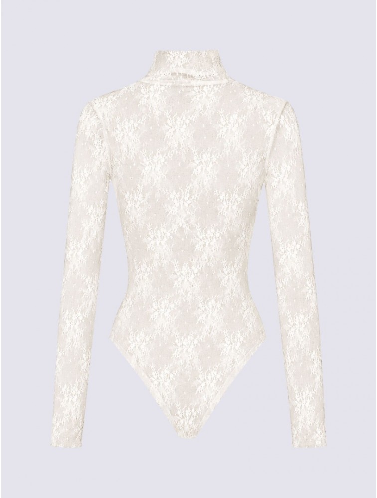 PROJECT SOMA Bresse Off White Bodysuit Εκρού Δαντελένιο Κορμάκι