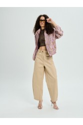 PROJECT SOMA Browallia Jacket Ροζ Μπροκάρ Τζάκετ