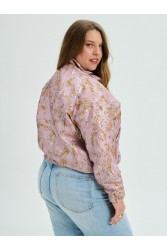 PROJECT SOMA Browallia Jacket Ροζ Μπροκάρ Τζάκετ