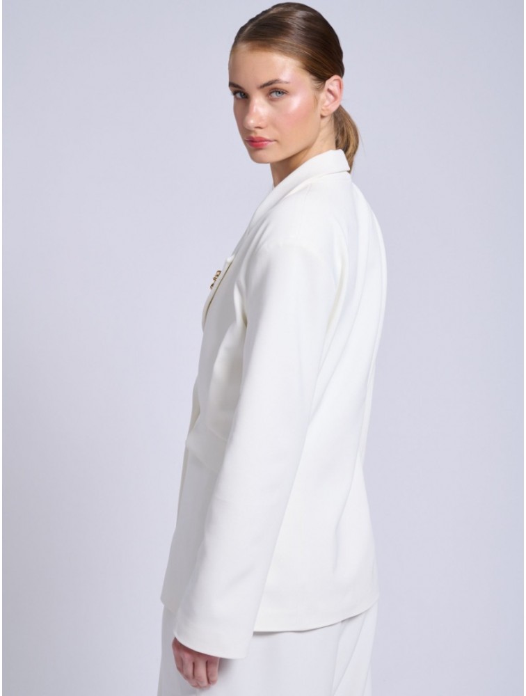 PROJECT SOMA Cevennes Off White Blazer Εκρού Μπλέιζερ