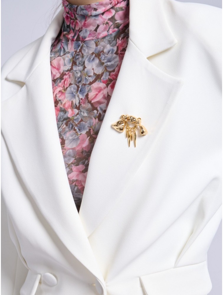 PROJECT SOMA Cevennes Off White Blazer Εκρού Μπλέιζερ