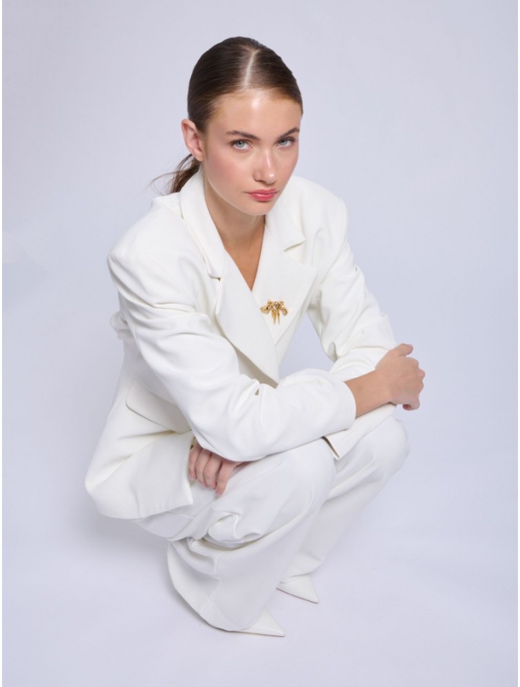 PROJECT SOMA Cevennes Off White Blazer Εκρού Μπλέιζερ