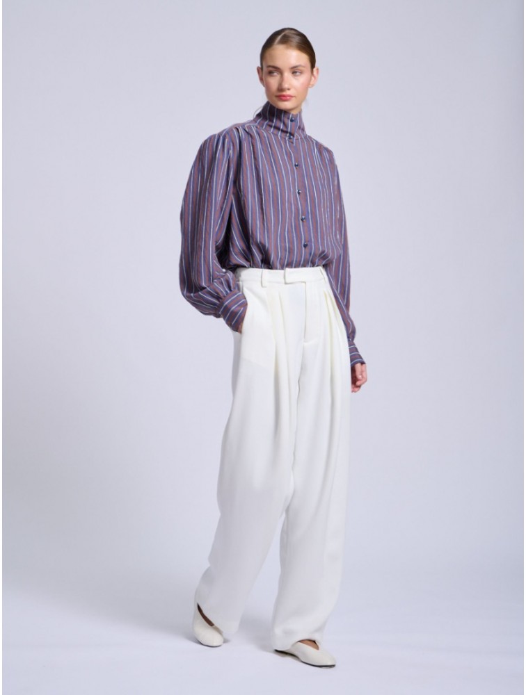 PROJECT SOMA Cevennes Off White Pants Εκρού Παντελόνι