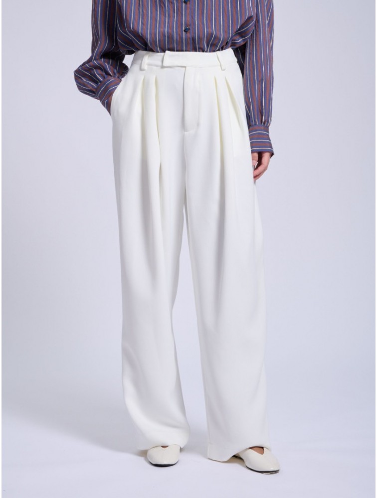 PROJECT SOMA Cevennes Off White Pants Εκρού Παντελόνι
