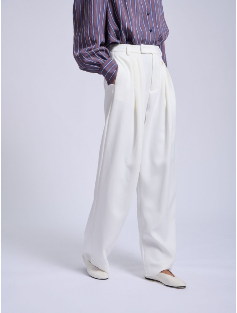 PROJECT SOMA Cevennes Off White Pants Εκρού Παντελόνι