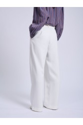 PROJECT SOMA Cevennes Off White Pants Εκρού Παντελόνι