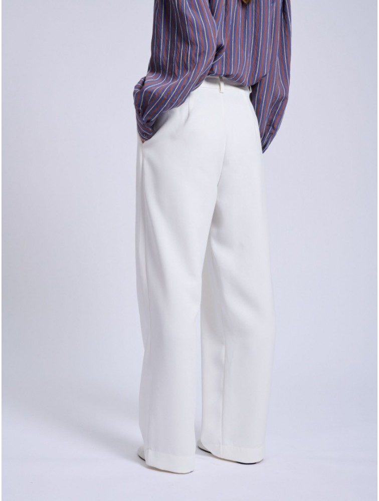 PROJECT SOMA Cevennes Off White Pants Εκρού Παντελόνι