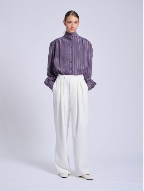 PROJECT SOMA Cevennes Off White Pants Εκρού Παντελόνι