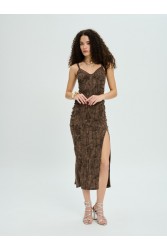 PROJECT SOMA Daffodil Dress Καφέ Φόρεμα