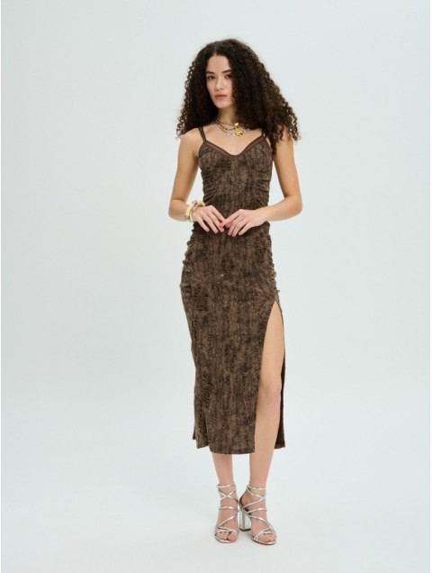 PROJECT SOMA Daffodil Dress Brown Dress