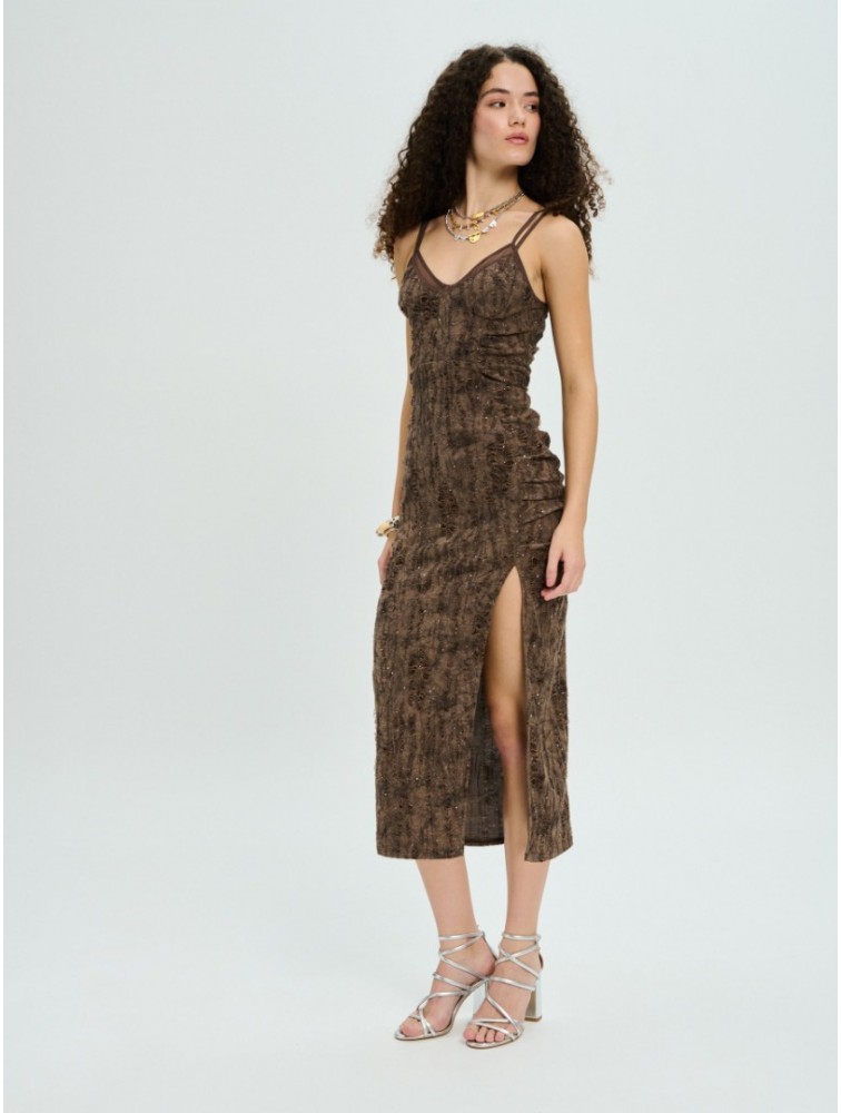 PROJECT SOMA Daffodil Dress Καφέ Φόρεμα