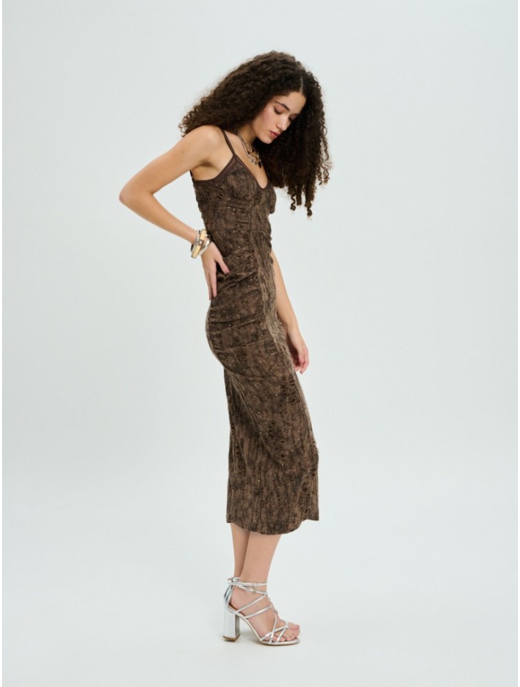 PROJECT SOMA Daffodil Dress Καφέ Φόρεμα