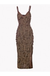 PROJECT SOMA Daffodil Dress Καφέ Φόρεμα