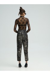 PROJECT SOMA Dijon Pants Εμπριμέ Σατέν Παντελόνι