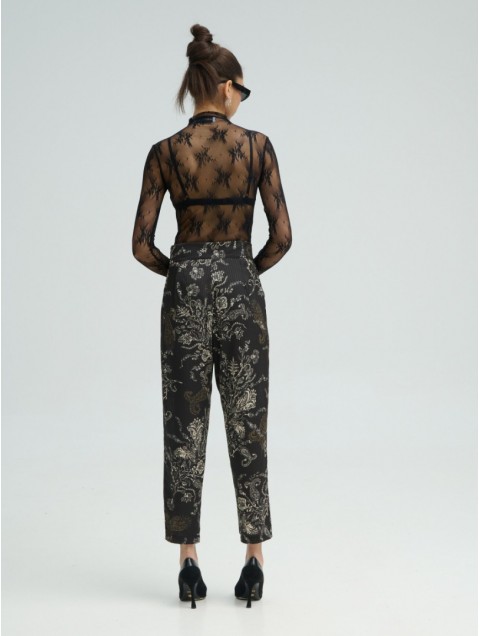 PROJECT SOMA Dijon Pants Εμπριμέ Σατέν Παντελόνι