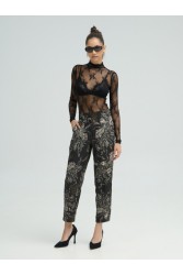 PROJECT SOMA Dijon Pants Εμπριμέ Σατέν Παντελόνι
