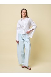 PROJECT SOMA Dittany Shirt White Cotton Shirt with Ties