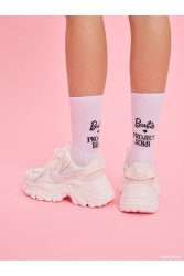 PROJECT SOMA Dreamer Black Socks Λευκές Κάλτσες με Μαύρο Λογότυπο