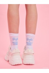 PROJECT SOMA Dreamer Ciel Socks Λευκές Κάλτσες με Γαλάζιο Λογότυπο