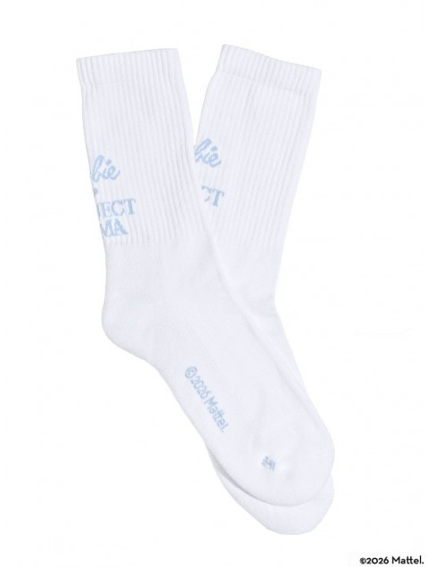 PROJECT SOMA Dreamer Ciel Socks Λευκές Κάλτσες με Γαλάζιο Λογότυπο