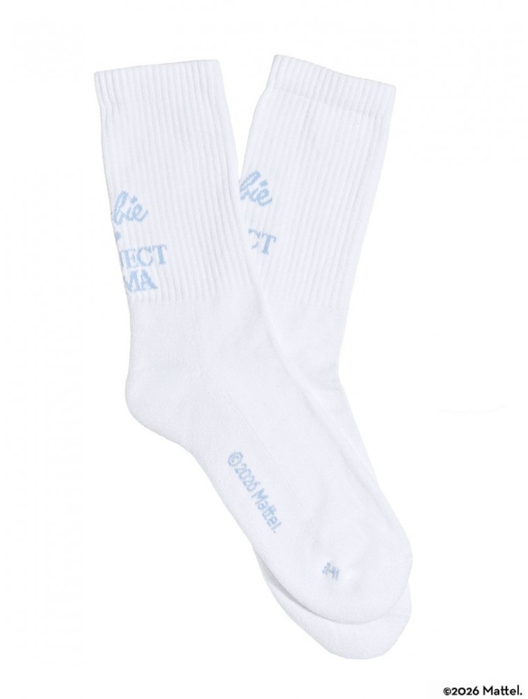 PROJECT SOMA Dreamer Ciel Socks Λευκές Κάλτσες με Γαλάζιο Λογότυπο