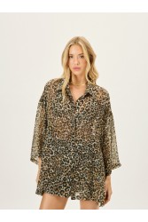PROJECT SOMA Earwyn Leopard Shirt