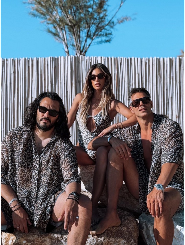 PROJECT SOMA Earwyn Leopard Shirt