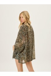 PROJECT SOMA Earwyn Leopard Shirt