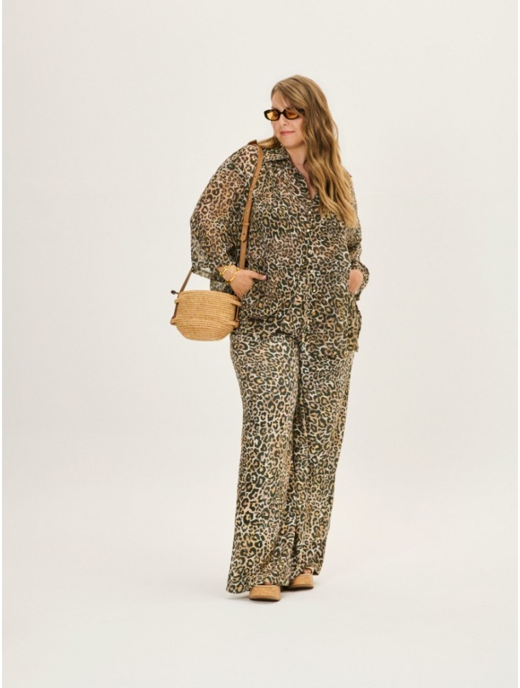 PROJECT SOMA Earwyn Leopard Shirt