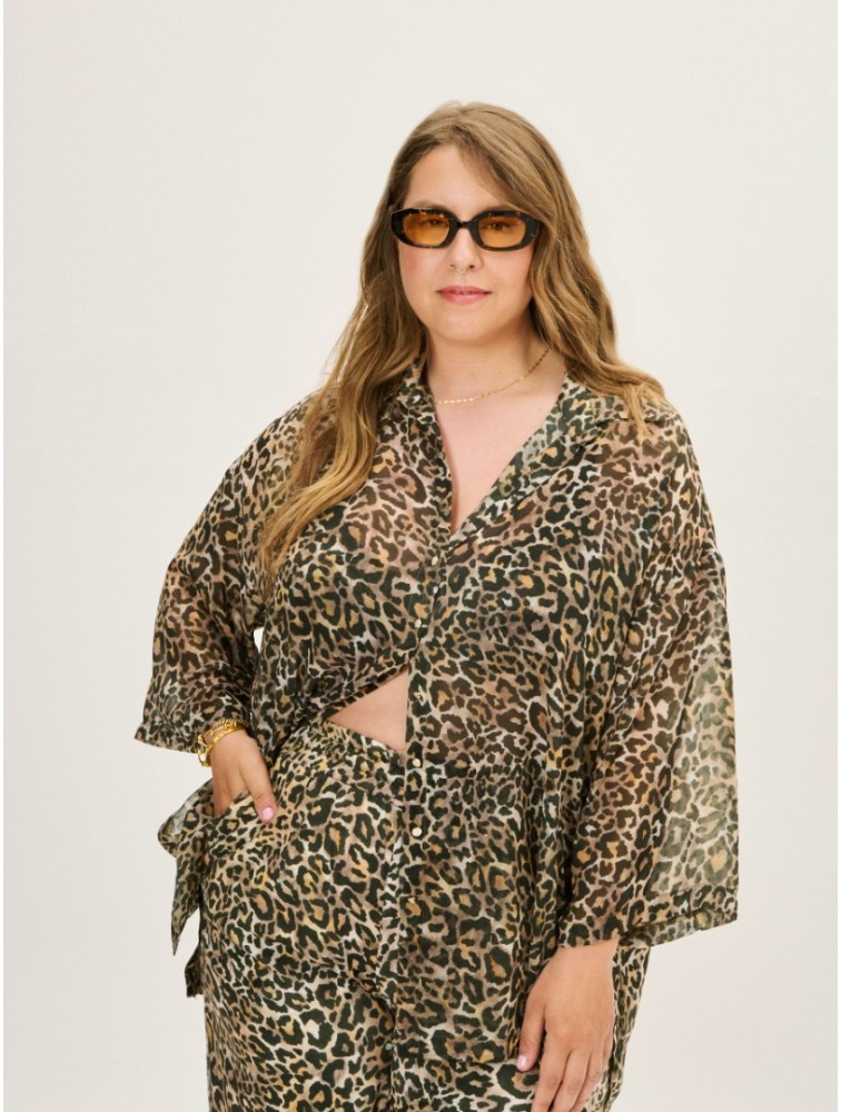 PROJECT SOMA Earwyn Leopard Shirt