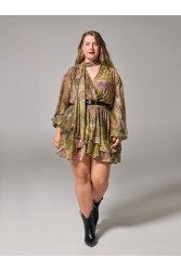PROJECT SOMA Follaje Dress Εμπριμέ Φόρεμα