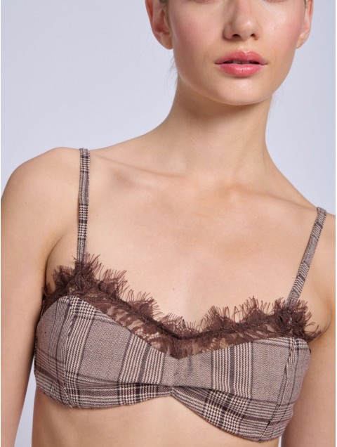 PROJECT SOMA Forez Bustier Καρό Μπουστιέ
