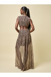PROJECT SOMA Foxglove Dress Μάξι Φόρεμα με Κοψίματα