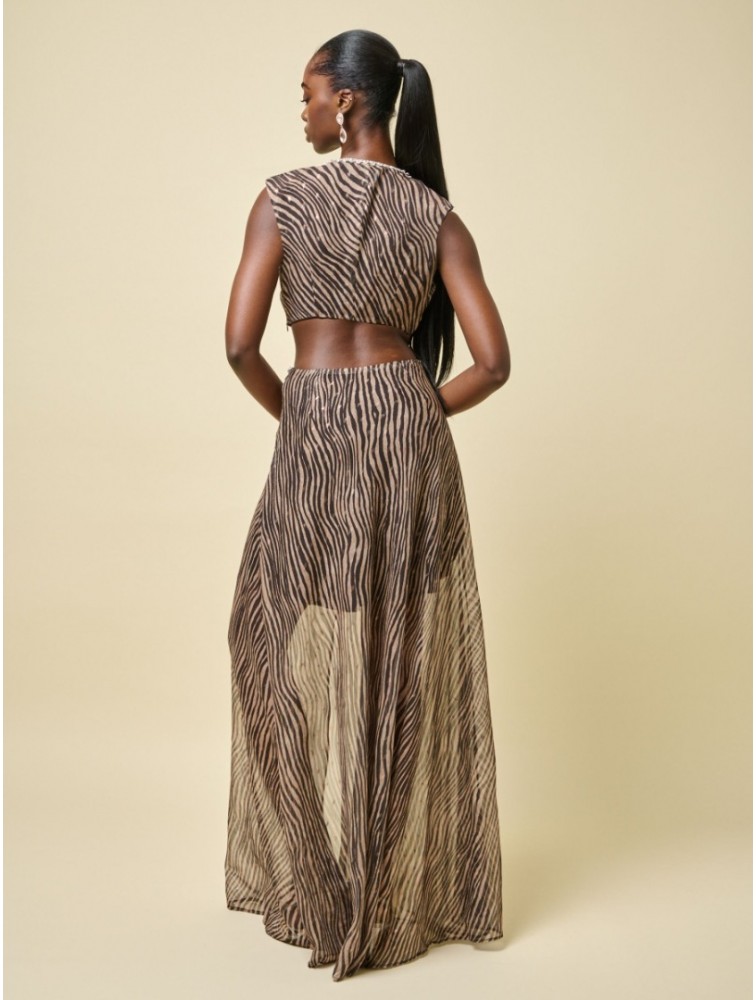 PROJECT SOMA Foxglove Dress Μάξι Φόρεμα με Κοψίματα