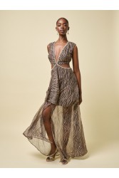 PROJECT SOMA Foxglove Dress Μάξι Φόρεμα με Κοψίματα