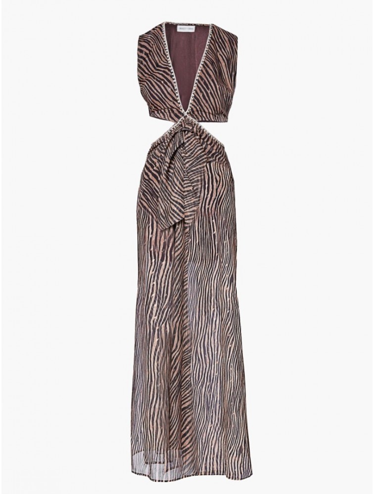 PROJECT SOMA Foxglove Dress Μάξι Φόρεμα με Κοψίματα