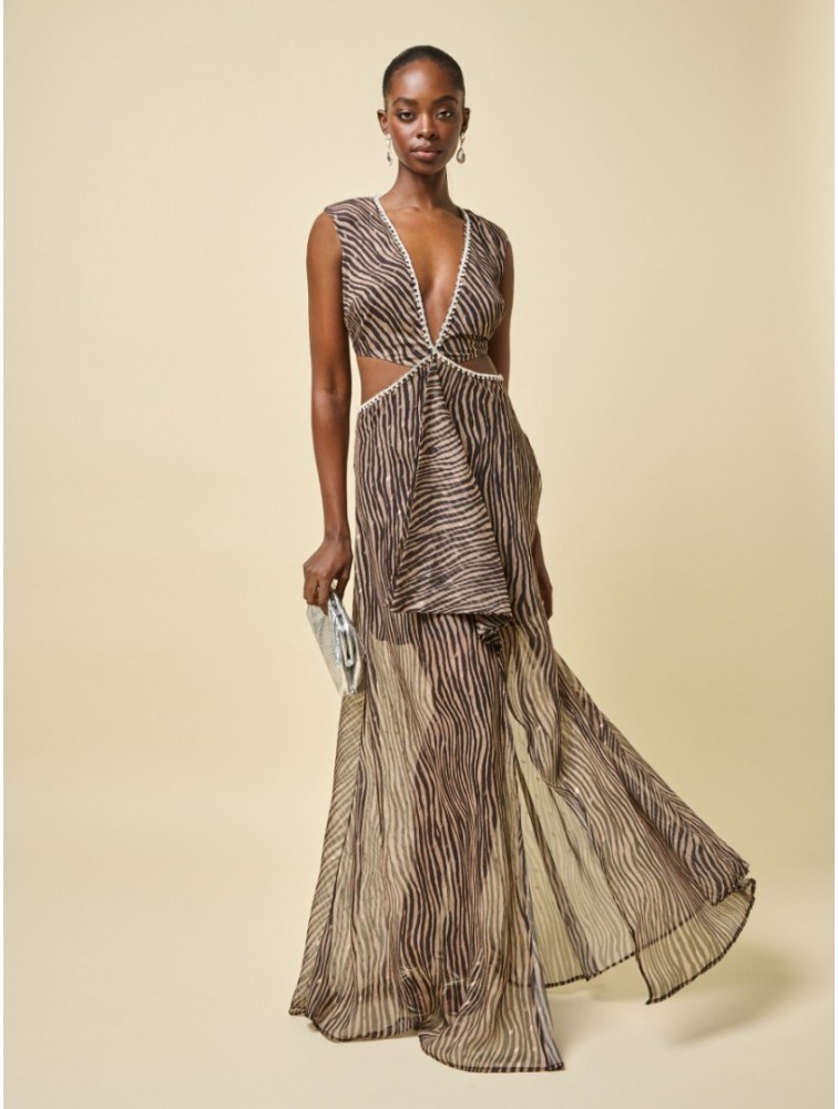PROJECT SOMA Foxglove Dress Μάξι Φόρεμα με Κοψίματα