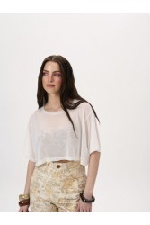 PROJECT SOMA Galia White Top Λευκό Τοπ