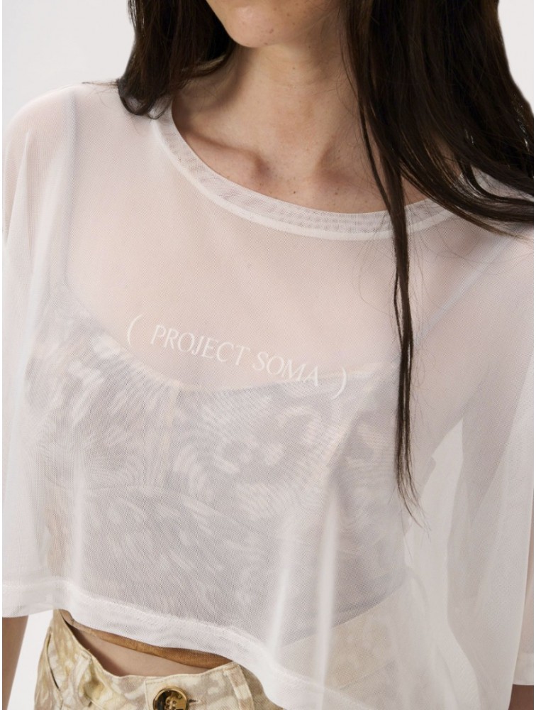 PROJECT SOMA Galia White Top Λευκό Τοπ