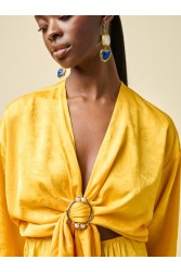 PROJECT SOMA Heliotrope Overall Yellow Overall Shorts