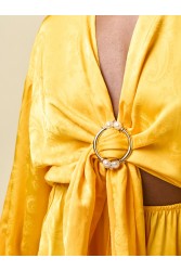 PROJECT SOMA Heliotrope Overall Yellow Overall Shorts