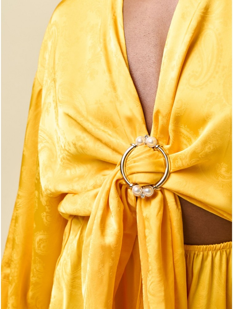 PROJECT SOMA Heliotrope Overall Yellow Overall Shorts