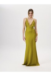 PROJECT SOMA Leila Lime Dress Λάιμ Φόρεμα