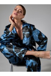 PROJECT SOMA Lirio Pants Blue Velvet Βελούδινη Μπλε Πσντελόνα