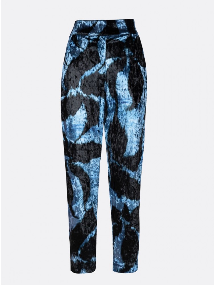 PROJECT SOMA Lirio Pants Blue Velvet Βελούδινη Μπλε Πσντελόνα