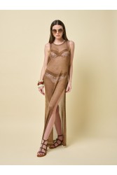 PROJECT SOMA Meadow Bikini Top Καφέ Φλοράλ Σουτιέν Μαγιό