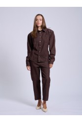 PROJECT SOMA Medoc Jacket Καφέ Ντένιμ Τζάκετ